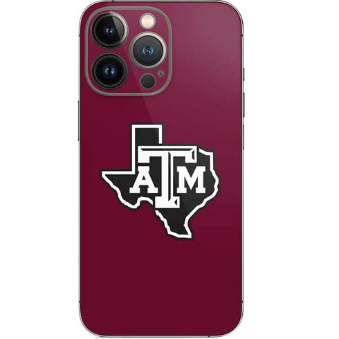 Texas A&M University Black Logo iPhone 14 Pro Skin
